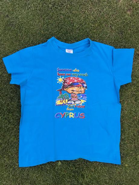 Modré tričko - cyprus, 152