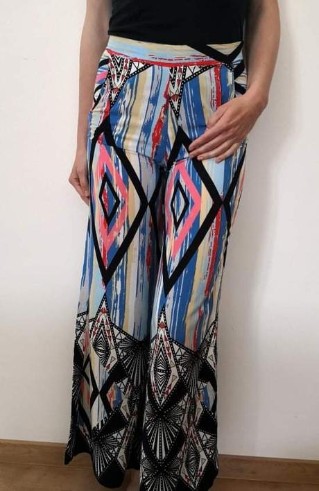 Letné nohavice v bohémskom štýle, s