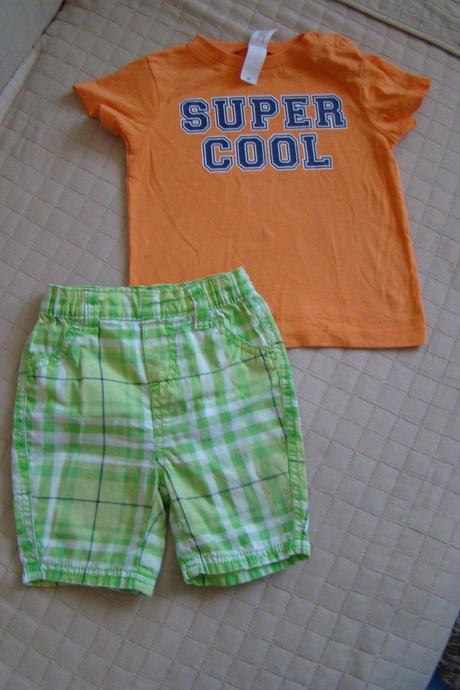 Šortky a tričko- cena spolu, baby club,80