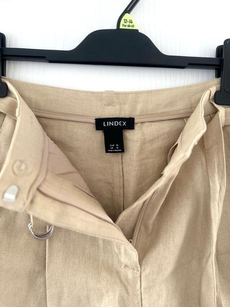 Béžové ľanové šortky, lindex,m