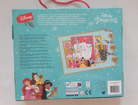 Set vymalovaniek/, nalepok disney princezné, 