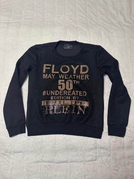 Čierne tričko s rose gold nápisom philipp plein, m