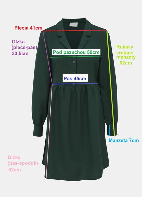 Vila clothes - zelené šaty, m