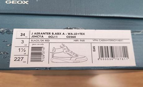 Prechodné alebo zimné topánky, geox,34