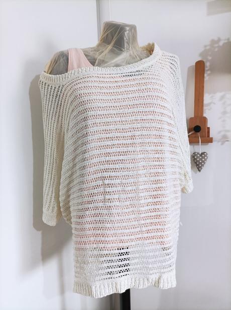 Háčkovany top, bonprix,48