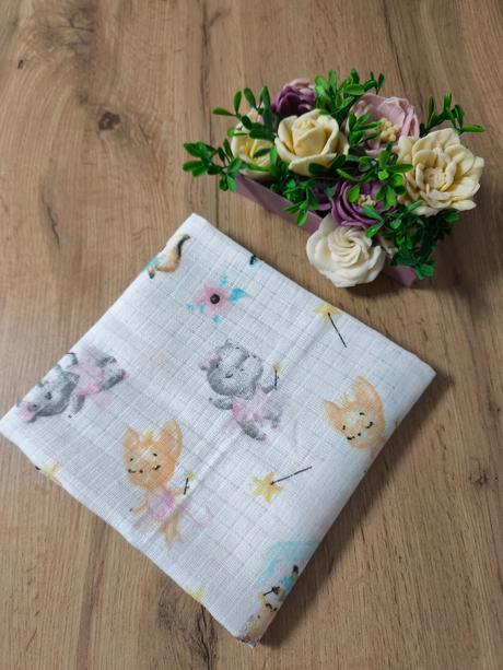 21- bavlnená plienka zvieratká,