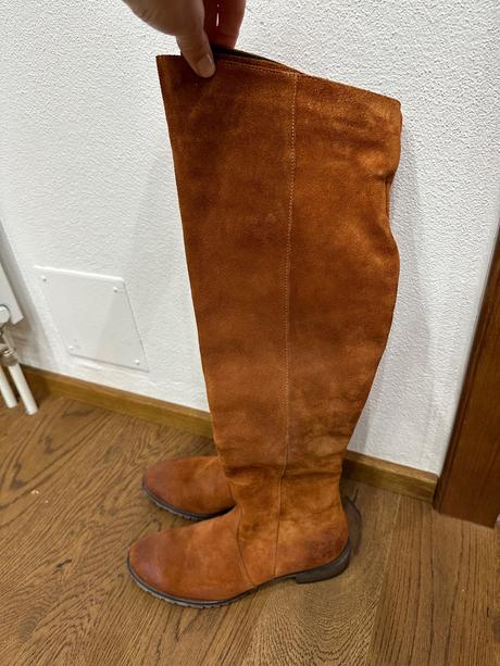 Hnede kozene cizmy, 38