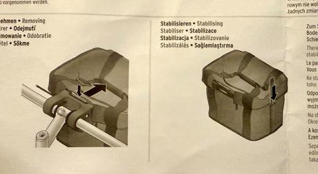 Kosik na predne riadidla bicykla, 