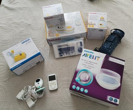 Odsávačka mlieka s príslušenstvom a ďalšie veci, 