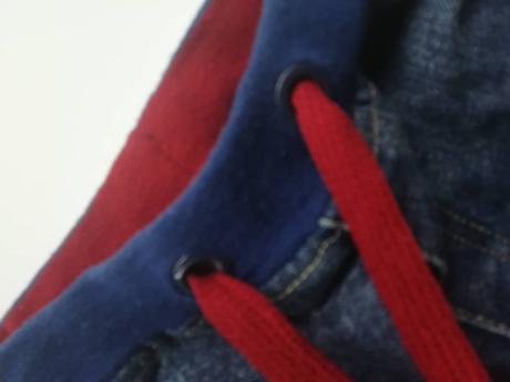 Štýlové riflovo - teplákové nohavice., 98