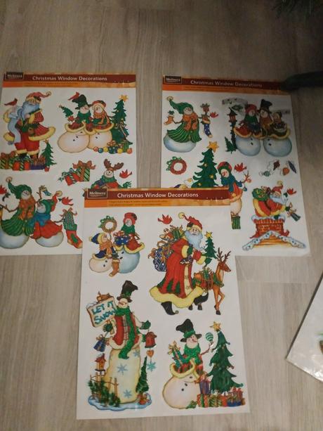 Vianočné lepky na sklo, 