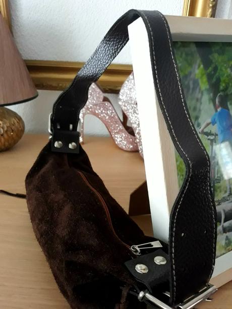 Kabelka z brúsenej kože, 