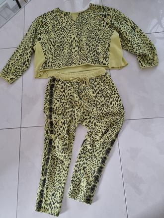 Oversize tepláková súprava s crop topom, m