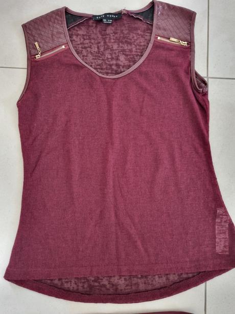 Bordová koženková súprava, xs