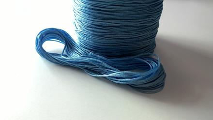 Shamballa šnúrka nylonová 1 mm - modrá, 