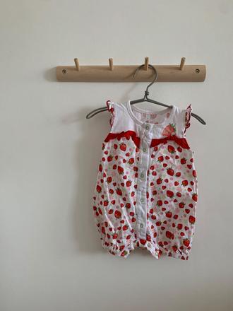 Letný overal opalovačky s jahodami, 68