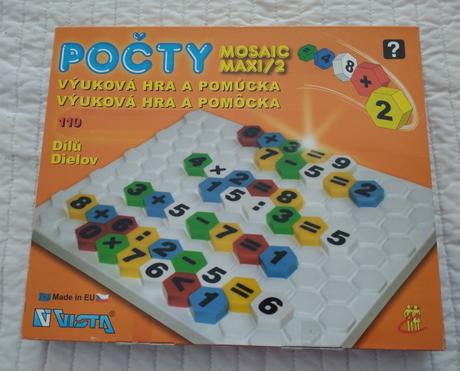 Vzdelávacia mozaika vista počty (mosaic maxi 2),