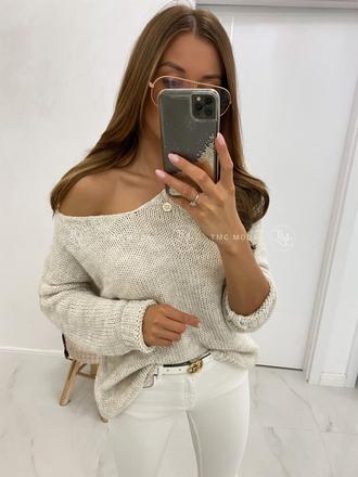 Dámsky pulovrík classic bežový, 