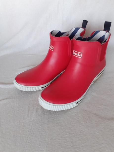 Dámske nízke červené gumáky derbe č.41, 41