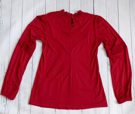 Romantický top s čipkou, bonprix,m