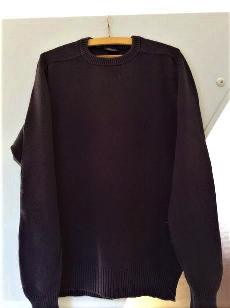 Bavlnený cvernový pulóver, xxl