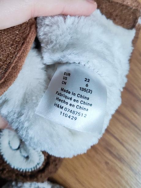 Huňaté čižmičky, h&m,22