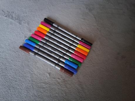 Obojstranné fixky farby 10 kusov, 