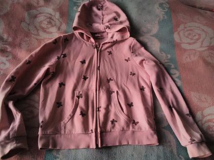 Motýľova mikina na donosenie, h&m,134