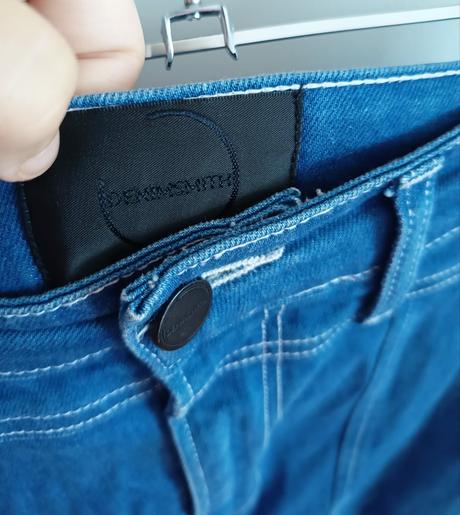 Riflová midi sukňa denimsmith original, s