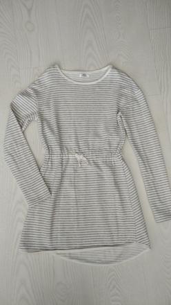 Pruhované šaty bielo-sede, pepco,152