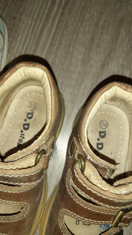 Sandalky kvalitne kozene plus papucky gratis, d.d.step,25