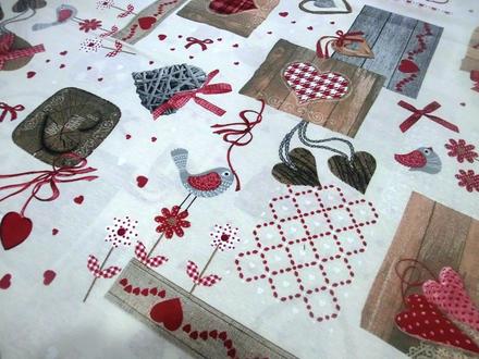 Bavlna patchwork vtáčiky, 