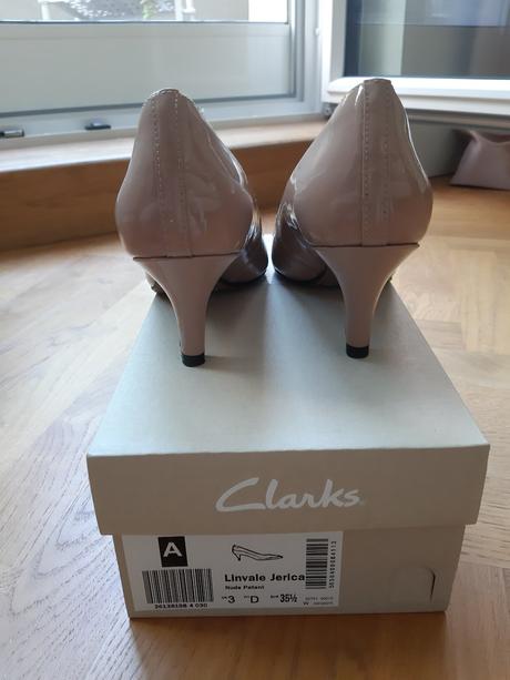 Kožené lodičky clarks 35 1/2, clarks,35