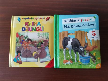 Knižka s puzzle pre deti 2 ks,