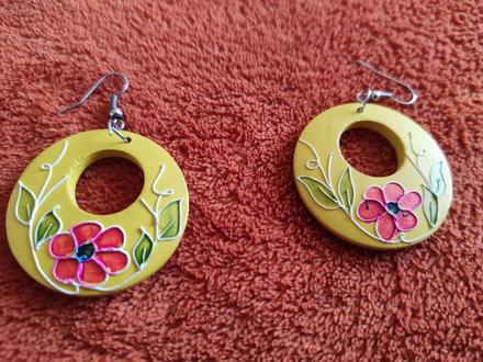 Maľované nausnice,