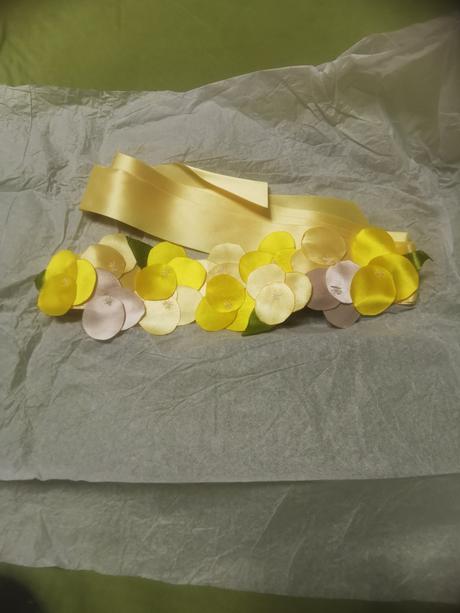 Hand made opasok žltý, 