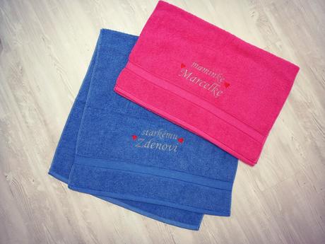 Vyšívané osušky,