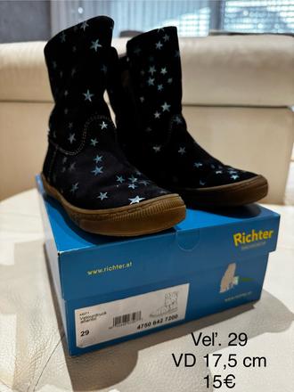 Detské kožené čižmy, richter,29