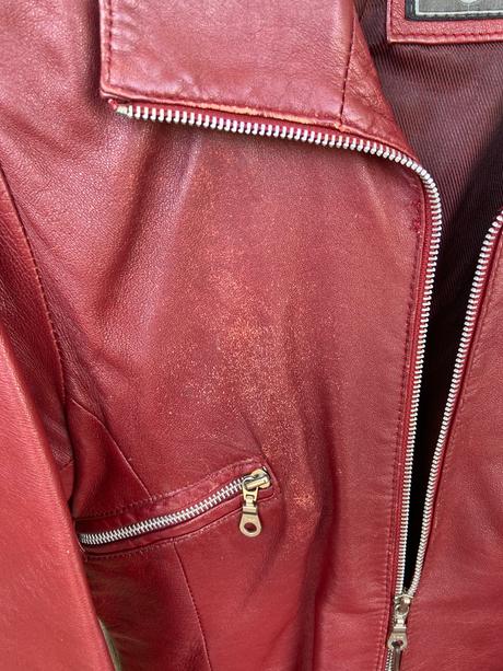 Kozena bordova kratka bundicka, 36