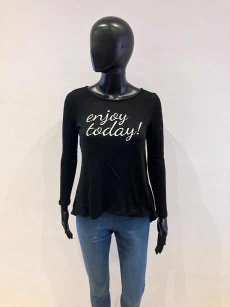 Dámsky sveter s nápisom čierny (xs), terranova,xs