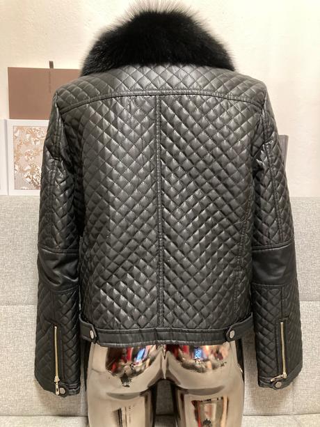 Bunda s pravou kožušinou, burberry,m