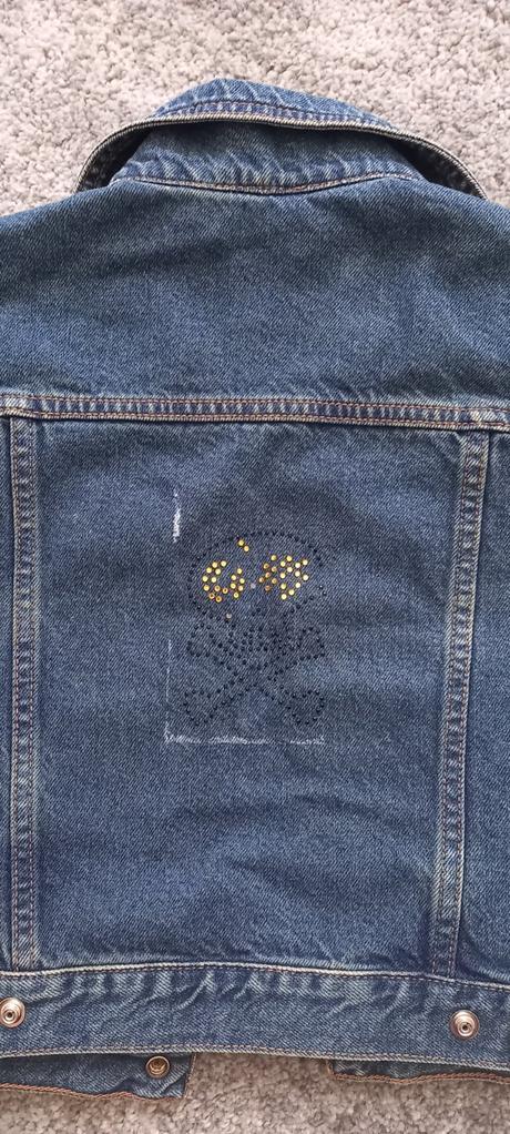 Riflová bunda, benetton,110