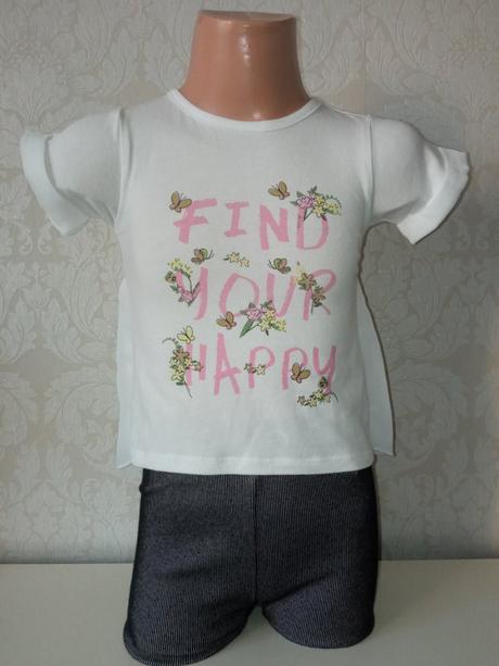 Biele tričko s tylom a potlačou overkids (86), 86