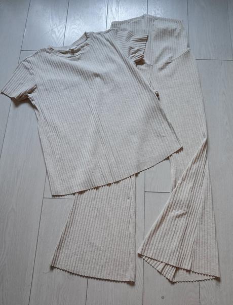 Vrúbkovaná tehotenská súprava h&m mama, h&m,m