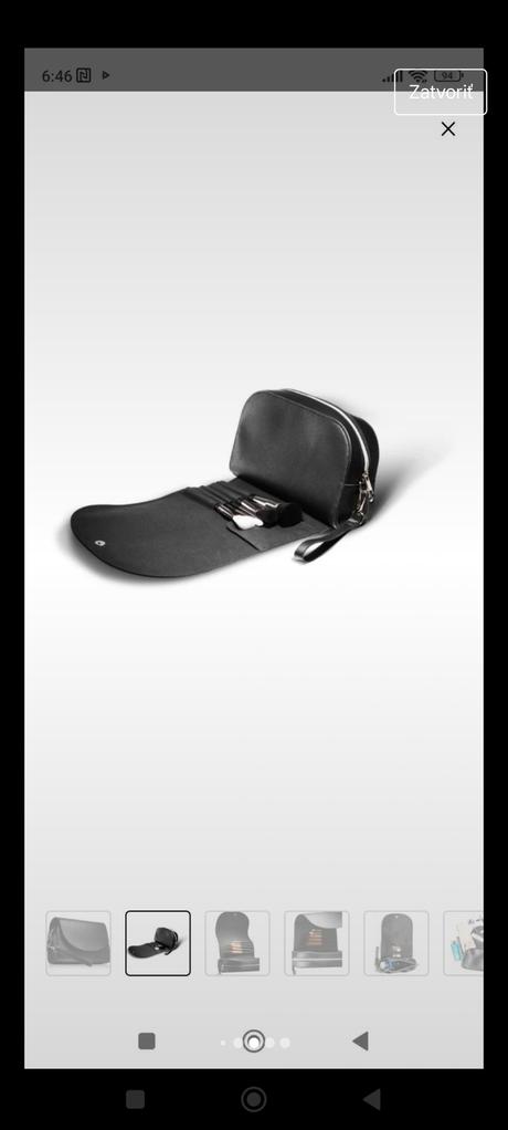 Kozmeticka tasticka s puzdrom na stetce, 