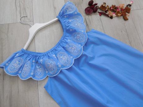 Šaty bavlnené s krajkou 36/38v,, 36