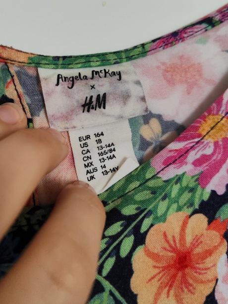 Kvietkovaný overal h&m, h&m,164