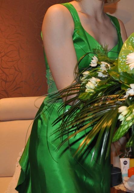 Retro saty v zelenej farbe, xs