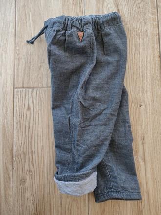 Nohavice s podšívkou, h&m,80