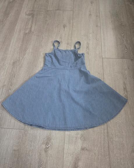 Riflové šaty / šatová sukňa, benetton,134
